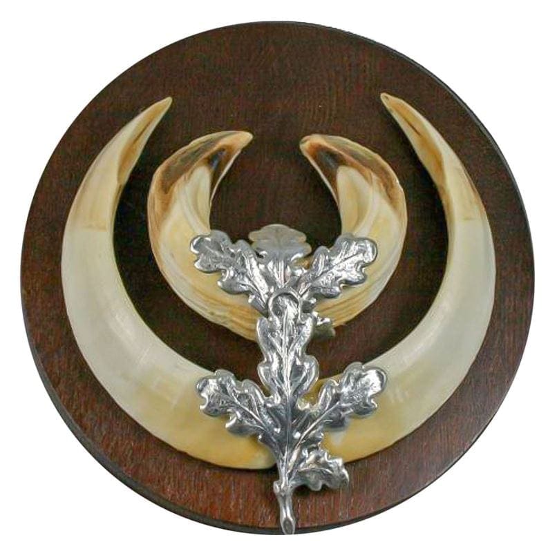Feuille de chêne porte trophée bronze métal Europarm - Natusport