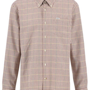 Barbour Henderson regular thermo weave shirt - Fired Brick