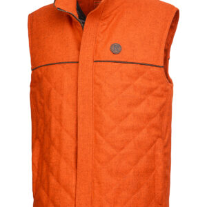 Signal-lead quilted body warmer - Orange
