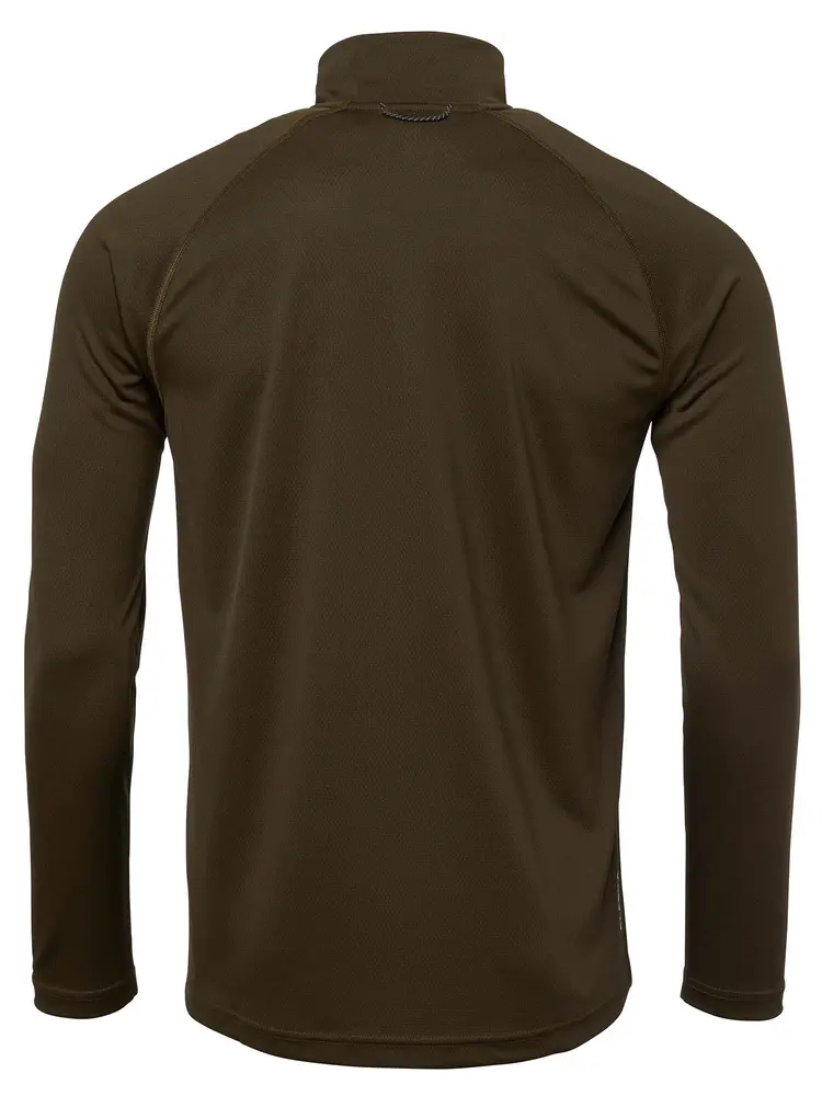 Alaska CoolDry Ms Half-Zip Solid Brown - Image 2