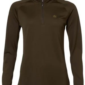 Alaska CoolDry Ms Half-Zip Solid Brown