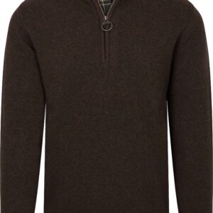 Barbour Holden Half-Zip Sweater, Wool, Dark Oak