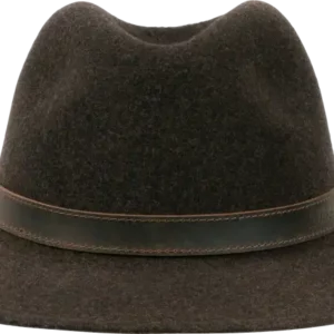 Chapeau Traveller marron foncé marbré